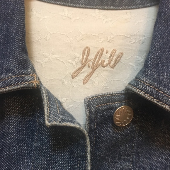 J. Jill Denim Blue Jean Jacket, XS - Picture 2 of 12